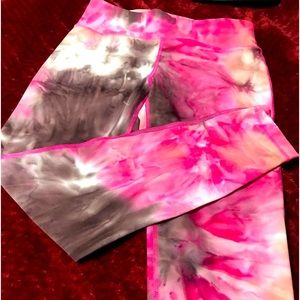 Yoga pants/leggings. Full length with slight flare.